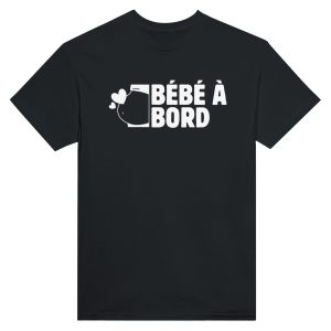 T-shirt annonce grossesse Bebe a bord
