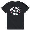 T-shirt annonce grossesse C’est prevu pour Aout