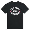 T-shirt annonce grossesse C’est prevu pour septembre