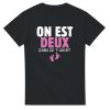 T-shirt annonce grossesse On est deux dans ce t-shirt