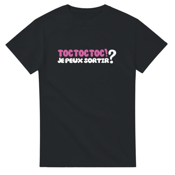 T-shirt annonce grossesse Toc Toc Toc ! Je peux sortir