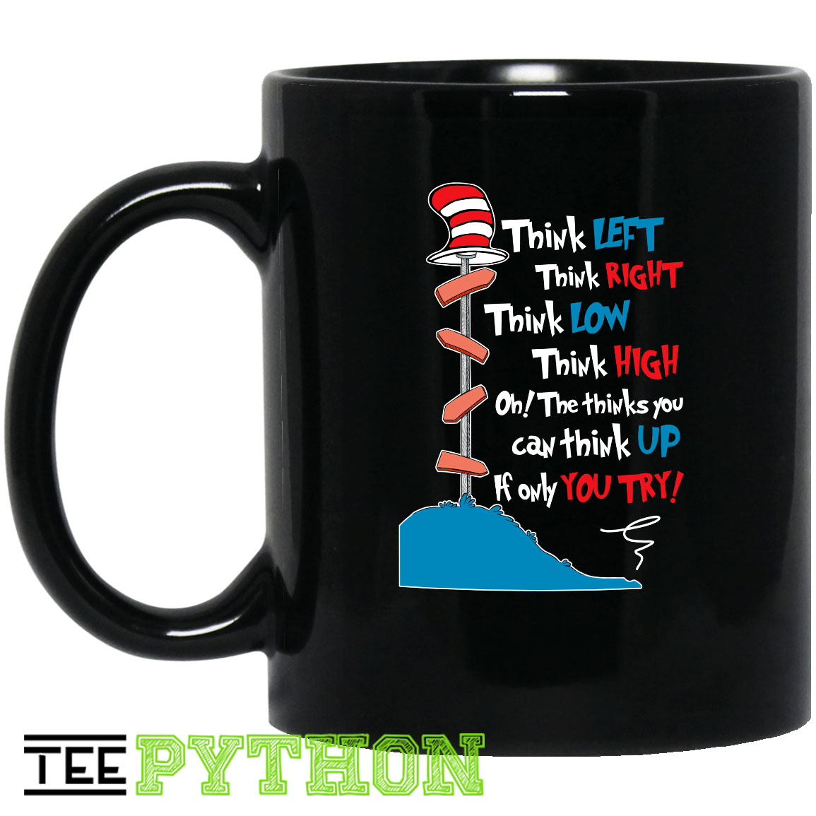 The Hat Teacher Thinking Many Ways Simple Black Mug The Hat Teacher Thinking Many Ways Simple Black Mug