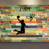The Meaning Message of Basketball Girl Canvas Poster