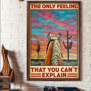 The Only Feeling That You Can’t Explain Horse And Desert Canvas Poster