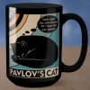 The Vintage Lazy Black Pavlov’s Cat Simple Black Mug
