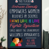 This Teacher Embraces Diversity Empowers Women believes in Science Canvas Poster