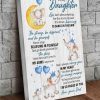 To My Daughter Be Strong Be Different And Be Yourself Elephants Canvas Poster