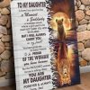 To My Daughter You Are My Daughter Forever And Always Love Dad Lion Canvas Poster