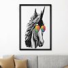 Unicorn Wearing Rainbow Glasses Canvas Poster