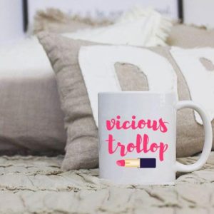 Vicious Trollop Lipstick White Mug Vicious Trollop Lipstick White Mug