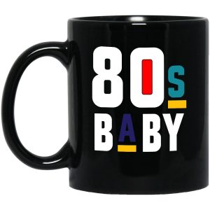 Vintage 80s Baby Simple Black Mug Vintage 80s Baby Simple Black Mug