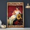 Vinyl Because Nobody Asks To See Your MP3 Collection White Dress Lady Canvas Poster