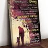 Walk Alongside Me Daddy &amp Hold My Little Hand I Have So Many Things To Learn Love Your Daughter Baby Girl And Father Family Canvas Poster