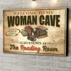 Welcome To My Woman Gave Also Known As The Reading Room 100 Ladies Books Canvas Poster