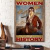 Well Behaved Women Rarely Make History Lady Girl Pilot Helicopter Canvas Poster