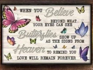 When You Believe Beyond What Your Eyes Can See Butterflies Show Up As The Signs From Heaven Butterflies Canvas Poster