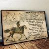 While On This Ride Called Life You Have To Take The Good With The Bad Good Forest Queen Riding Horse Birds Canvas Poster