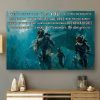 While On This Ride Called Life You Have To Take The Good With The Bad Scuba Divers Sea Canvas Poster