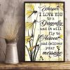 Whisper I Love You To A Dragonfly And It Will Fly To Heaven Yellow Dragonflies Canvas Poster