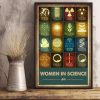 Women In Science Famous Scientist Names Canvas Poster