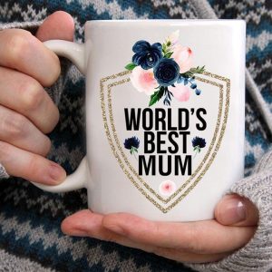 World’s Best Mum Flowers Mother’s Day Gifts White Mug World’s Best Mum Flowers Mother’s Day Gifts White Mug