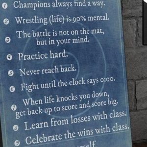 Wrestling Life Lessons Be Strong Be Brave Be Humble Be Badass Everyday Quote Canvas Poster