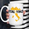 Yinz mug, Ital Yinz coffee mug, Italian Pittsburgh mug, Pittsburghese cup, Yinzer, It’s a Burg thing, Italy, secret santa gift exchange