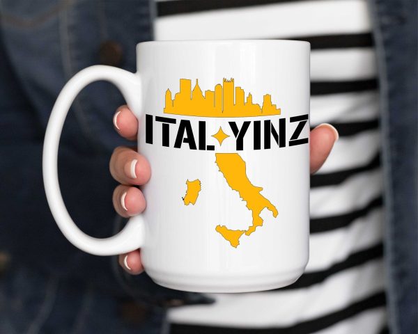 Yinz mug, Ital Yinz coffee mug, Italian Pittsburgh mug, Pittsburghese cup, Yinzer, It’s a Burg thing, Italy, secret santa gift exchange