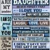 You Are My Sunshine Daughter I Love You Gift From Mom Family Proud Vintage Canvas Poster
