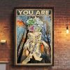You Are Smart Successful Strong Good Talented Beautiful Unique Bold Important Enough Naked Lady Girl Flowers Jungle Butterflies Canvas Poster