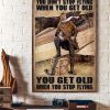 You Don’t Stop Flying When You Get Old You Get Old When You Stop Flying Vintage Pilot Canvas Poster