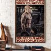 You Don’t Stop Lifting When You Get Old You Get Old When You Stop Lifting Grandpa Weightligting Canvas Poster
