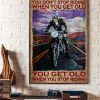You Don’t Stop Riding When You Get Old You Get Old When You Stop Riding Biker Canvas Poster