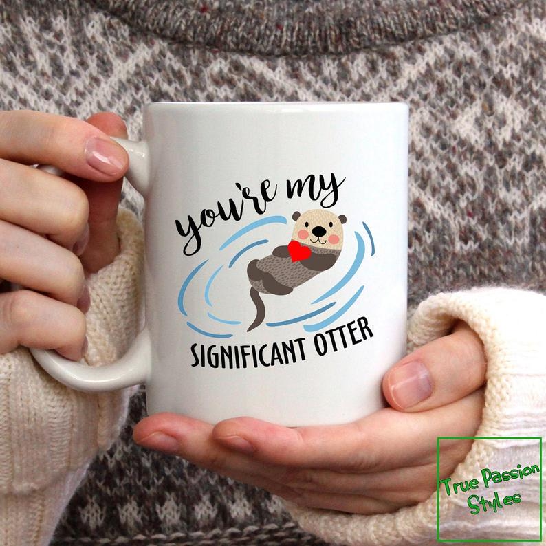 You're My Significant Cute Heart Otter Simple White Mug You're My Significant Cute Heart Otter Simple White Mug