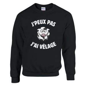 Sweat Agriculteur J’peux pas j’ai velage