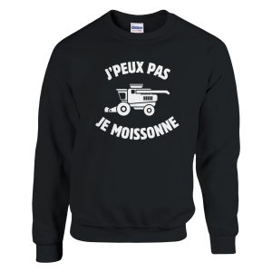 Sweat Agriculteur J’peux pas je moissonne