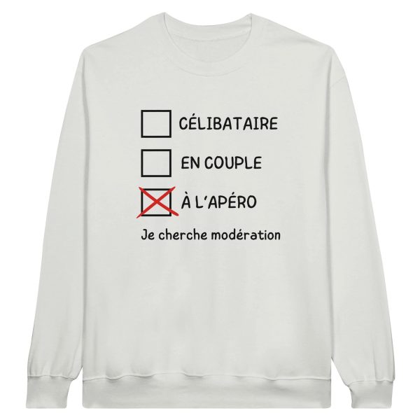 Sweat Apero Celibataire, en couple, a l’apero