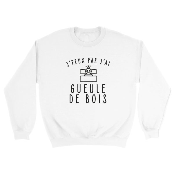 Sweat Apero J’peux pas j’ai gueule de bois