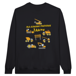 Sweat BTP Ma couleur preferee jaune Sweat BTP Ma couleur preferee jaune