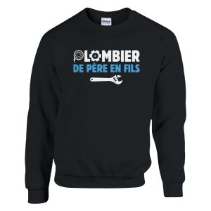 Sweat BTP Plombier de pere en fils Sweat BTP Plombier de pere en fils