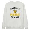 Sweat Biere J’enfile plus de biere que de buts