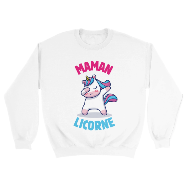 Sweat Licorne Maman Licorne