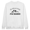 Sweat Montagne Je peux pas j&rsquo;ai rando