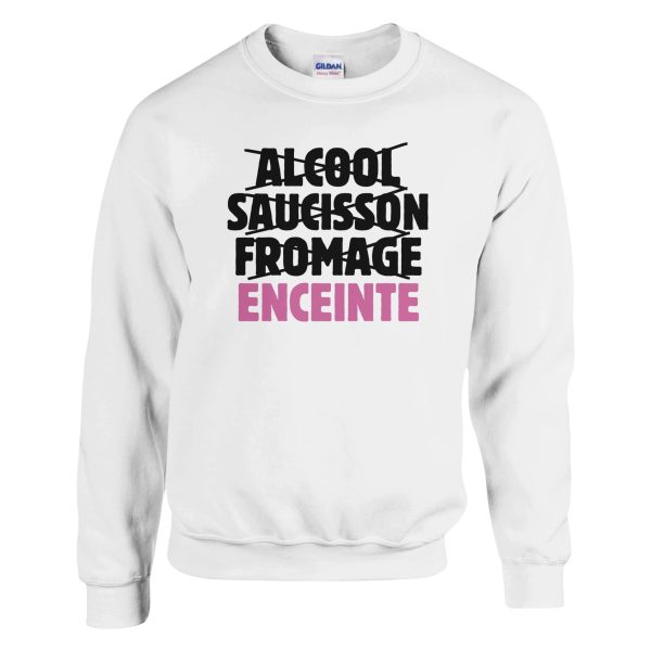 Sweat annonce grossesse Alcool saucisson fromage enceinte