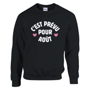 Sweat annonce grossesse C’est prevu pour Aout