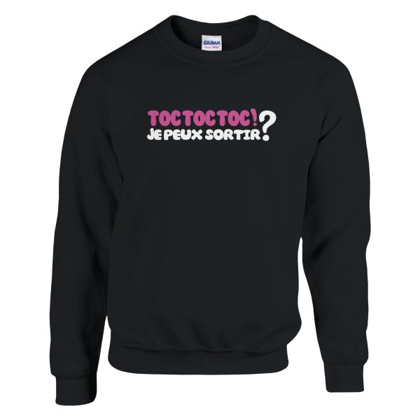 Sweat annonce grossesse Toc Toc Toc ! Je peux sortir