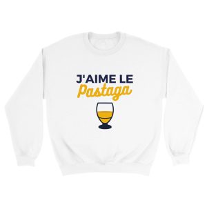Sweat pastis J’aime le pastaga Sweat pastis J’aime le pastaga