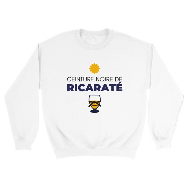 Sweat pastis ceinture noire de ricarate