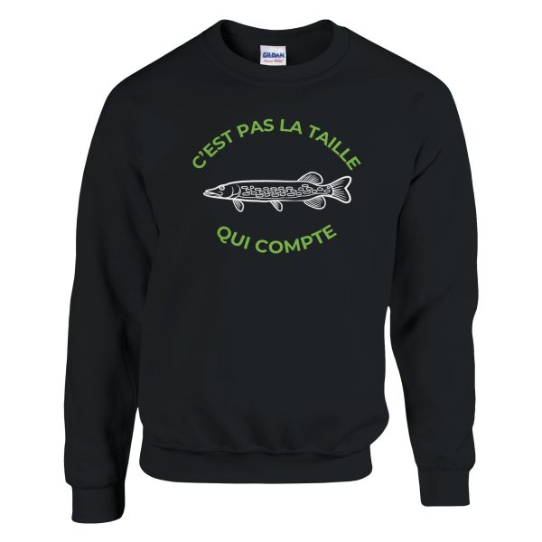 Sweat pecheur C’est pas la taille qui compte
