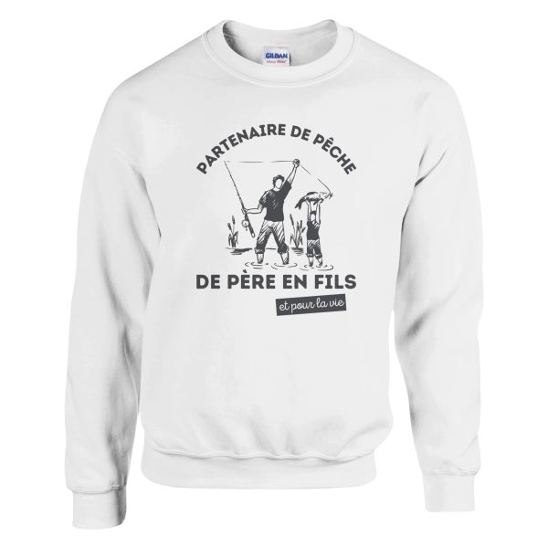 Sweat pecheur partenaire de la peche de pere en fils et pour la vie